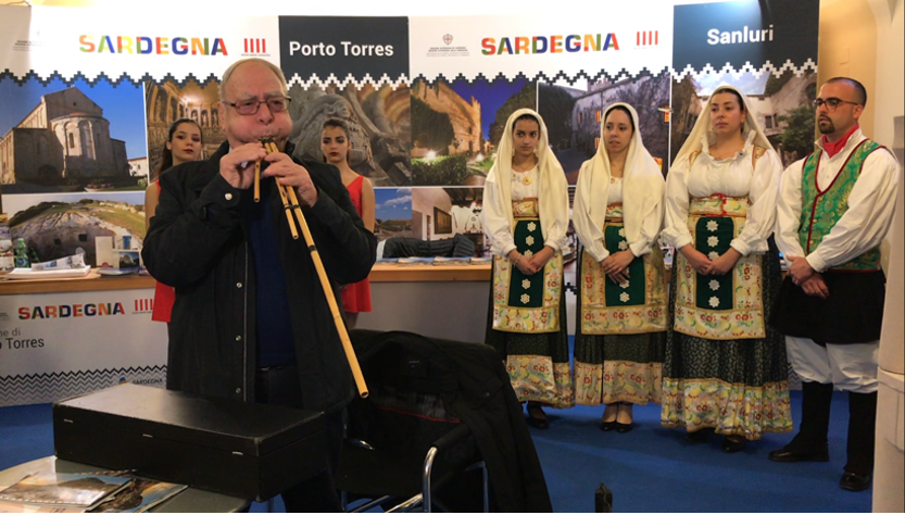TourismA 2020: Luigi Lai e il gruppo di Guasila nello stand “Sardegna. Museo a cielo aperto”